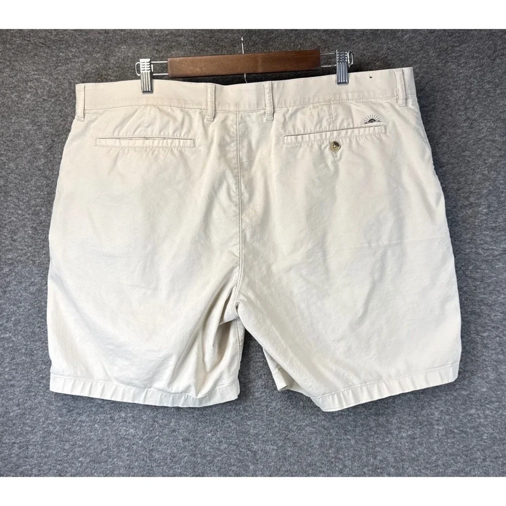 Faherty Movement Chino Shorts Mens 38 Sand CoolMax Organic Cotton Stretch Travel